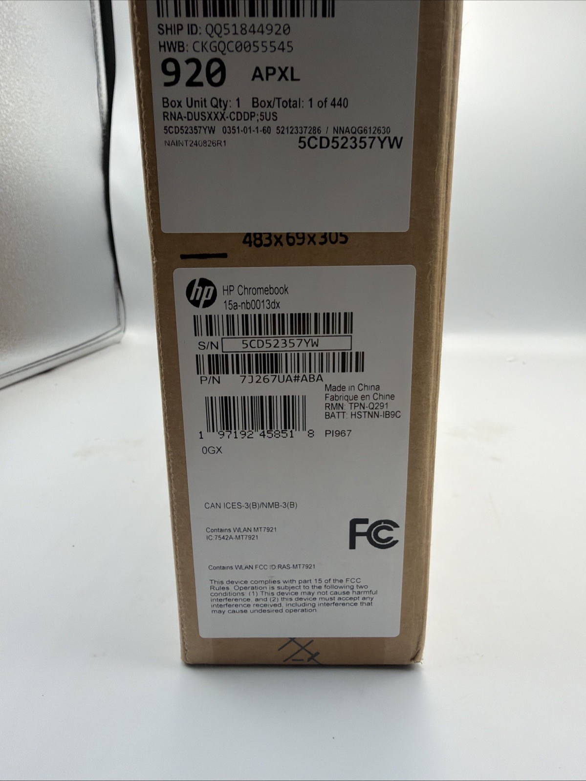 HP Chromebook 15.6 15a-nb0013dx Intel N200 8GB 64GB eMMC Natural Silver