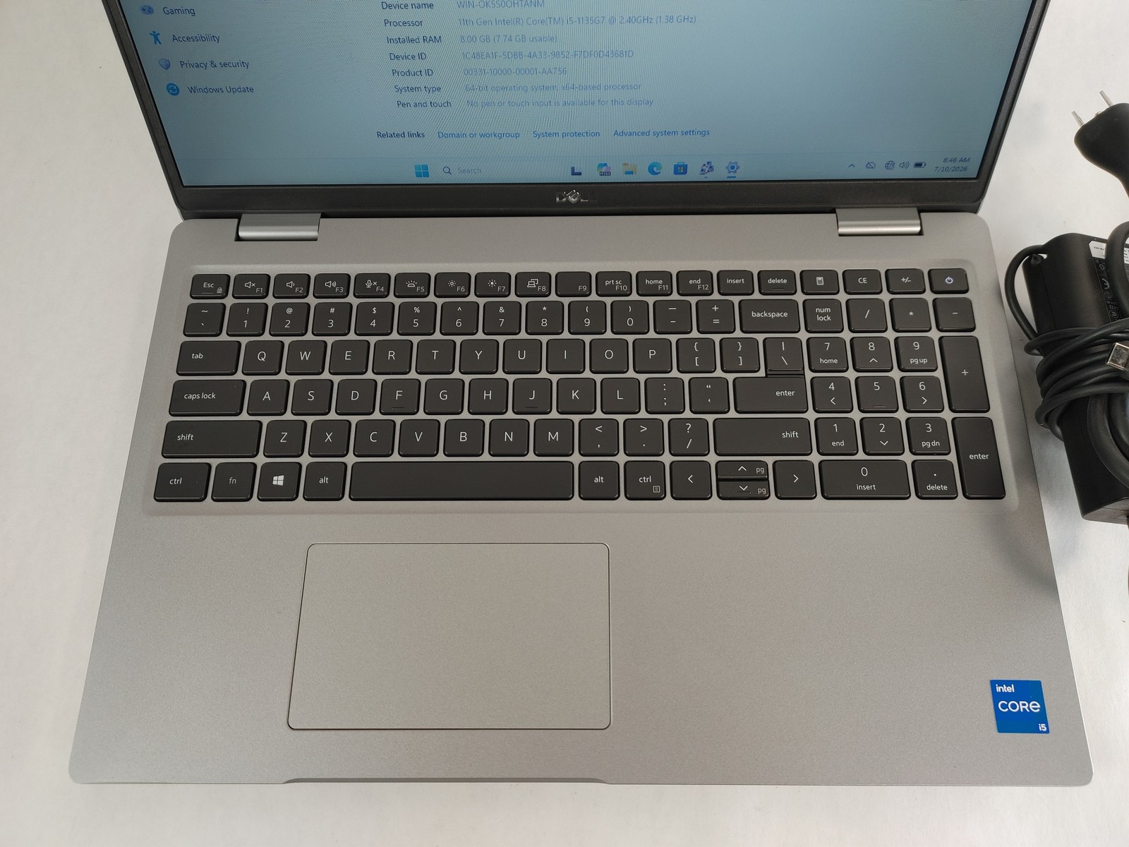 Dell Latitude 5520 Core i5-1135G7 2.40 GHz 8 GB DDR4 512 GB NVMe Windows 11 Pro