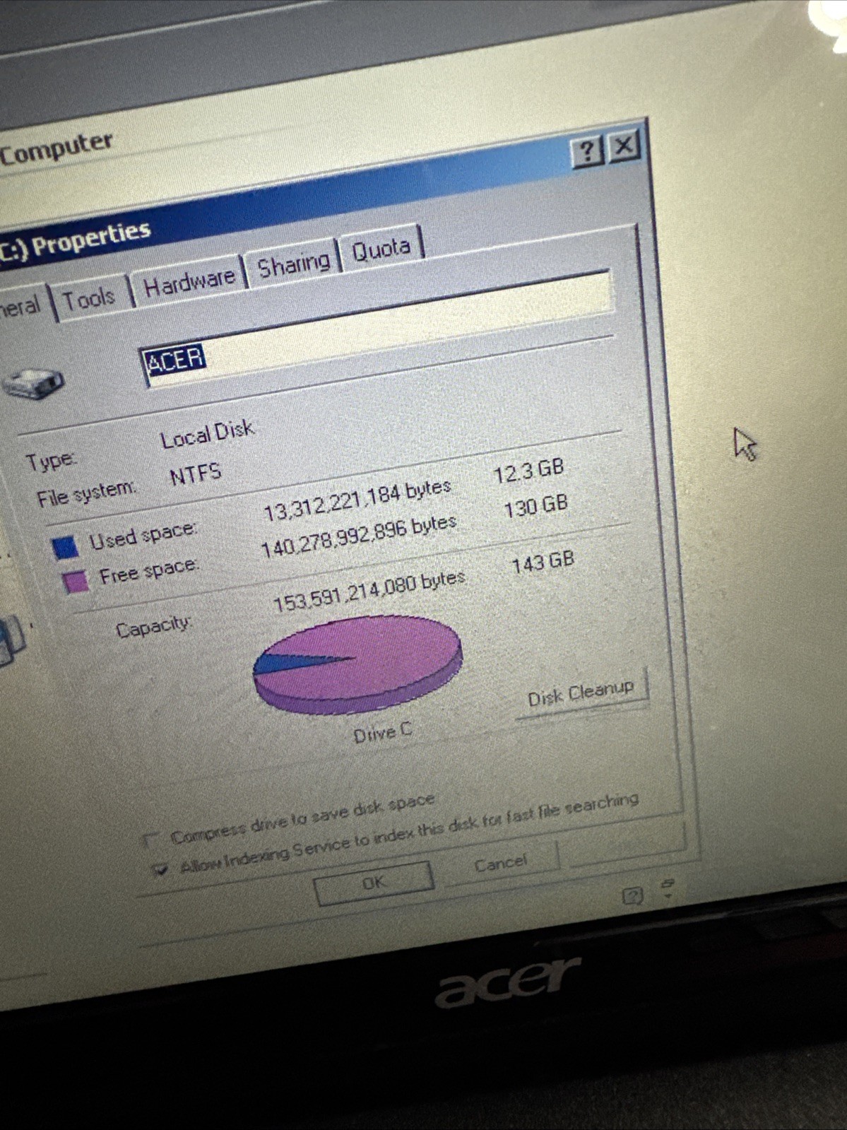 Acer Aspire One KAV10 Intel 1GB RAM 160GB Vintage Laptop Win XP
