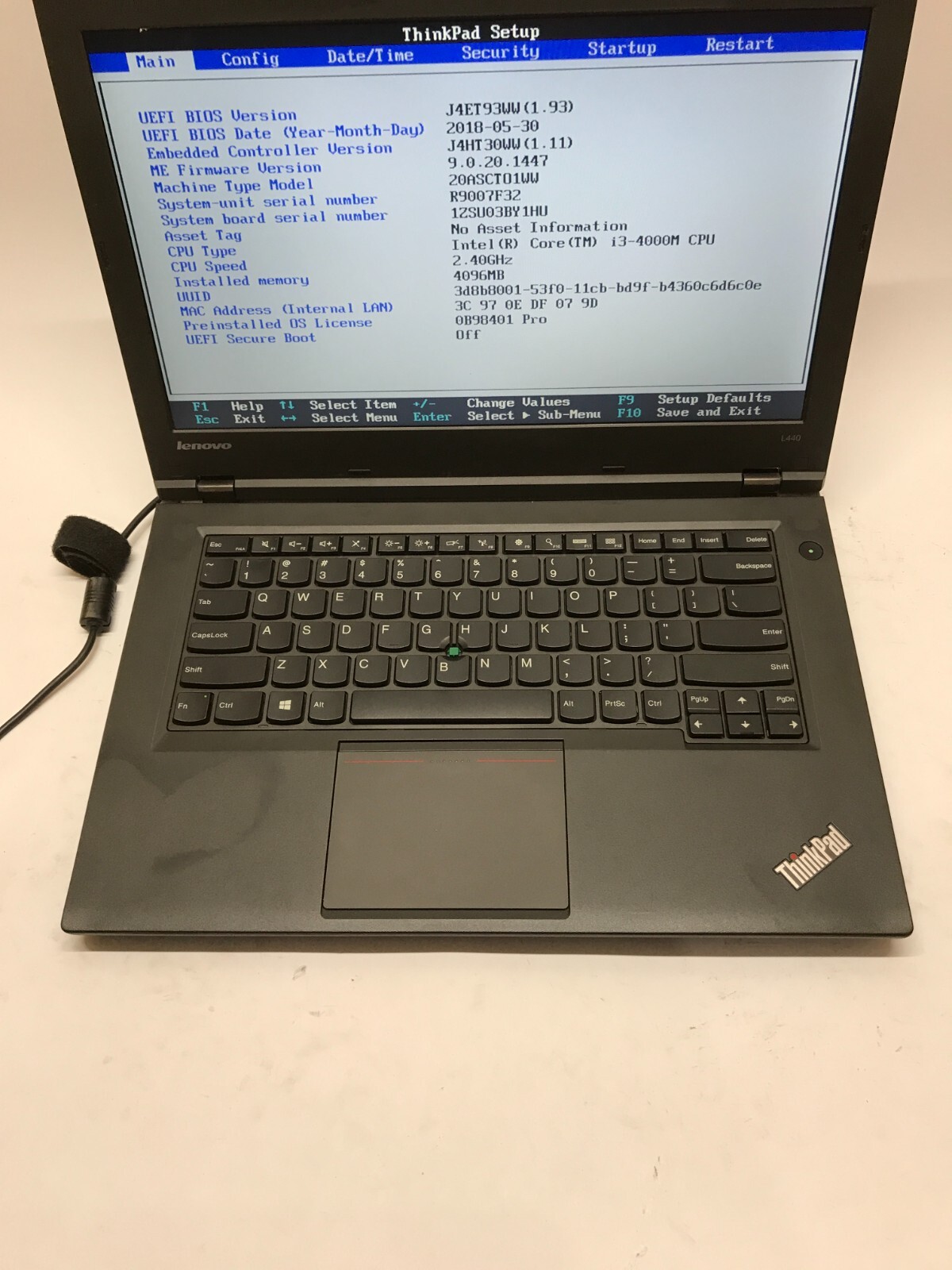 Lenovo ThinkPad L440 14″ Intel Core i3-4000M 4GB RAM NO HDD/OS For Parts!!! – DW