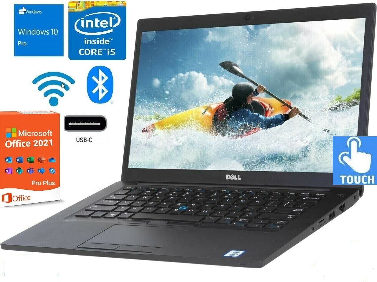 Dell Latitude 7490 Touch Core i5 Up To 64GB RAM & 2TB SSD Win10/11 Pro MS Office
