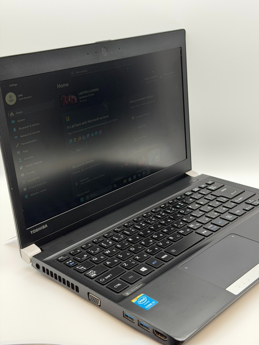 Toshiba Dynabook R734/M i5-4310M 8GB 500GB SSD 13.3″ Win11 Pro Wi-Fi BT/SAIL