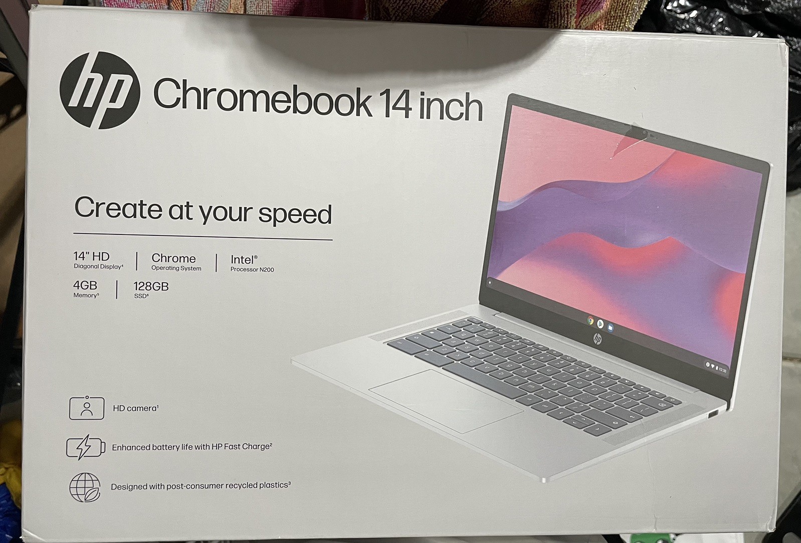 HP Chromebook 14a-nf0131wm 14″ Intel N200 4GB DDR5 128GB SSD ( New Open Box)