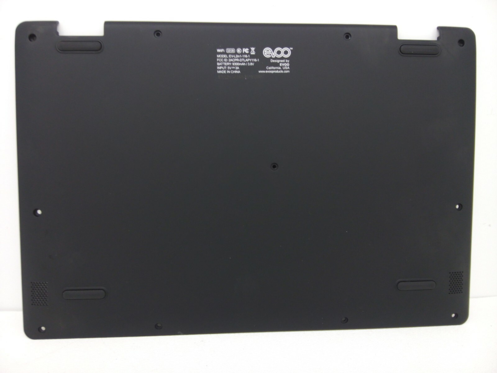 EVOO EV-L2IN1-116-1 Black Laptop Genuine Bottom Base Cover / 111