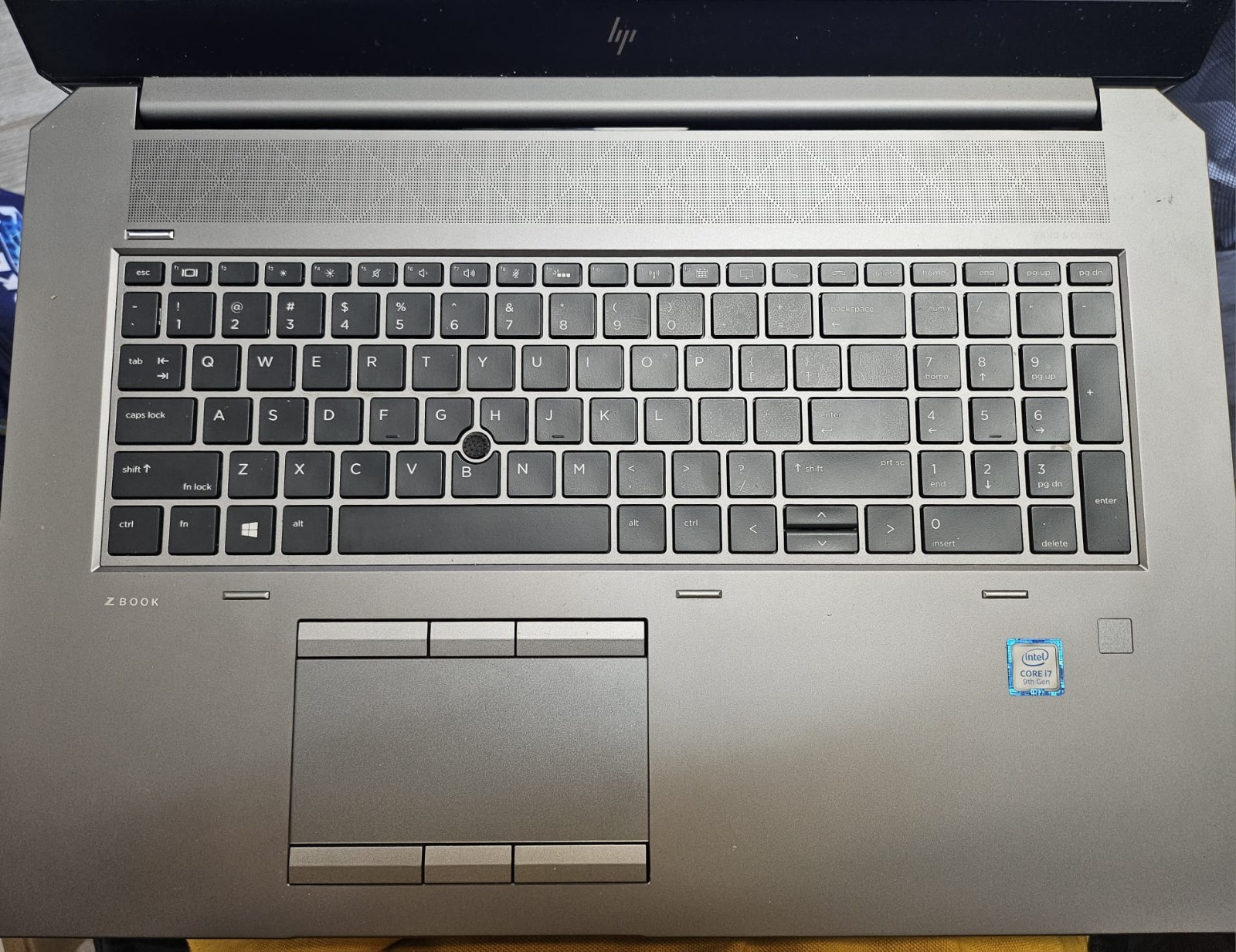 HP Zbook 17 G6 Laptop with I7-9th Gen CPU, 16GB, 512GB SSD, and T1000 4GB GPU.