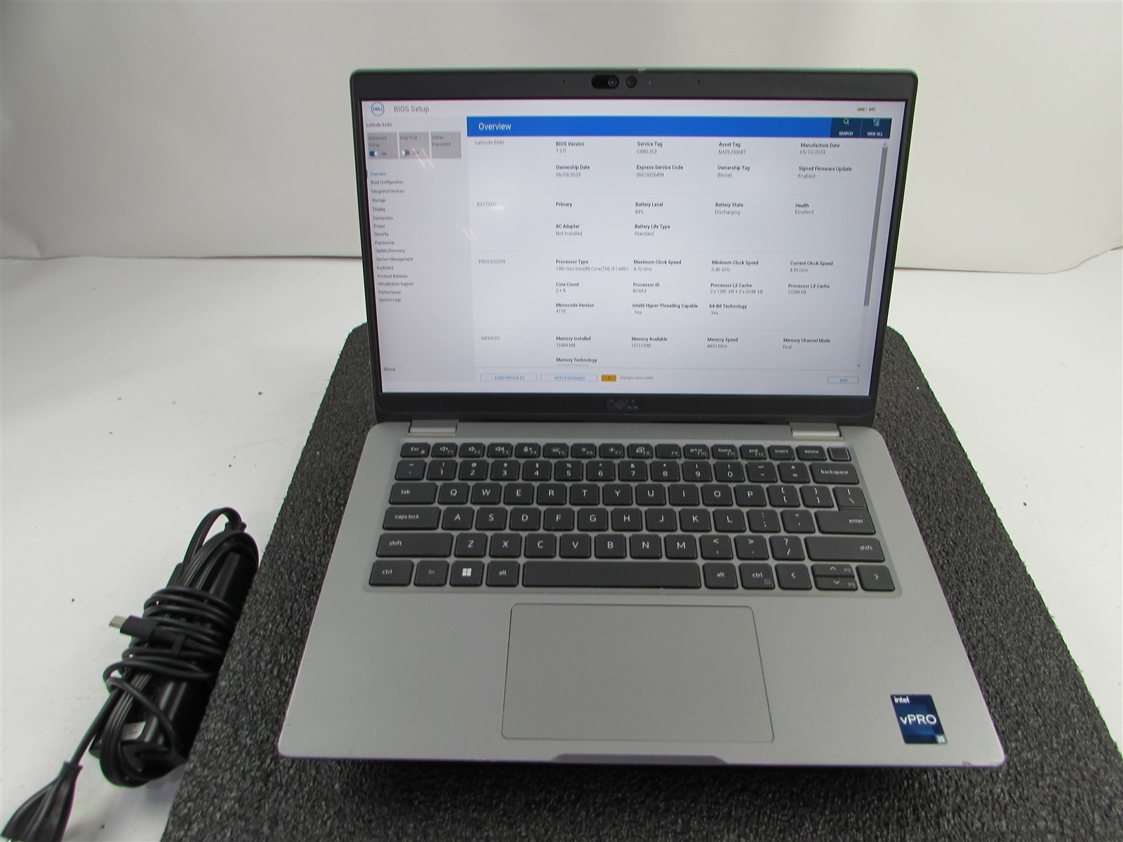 DELL LATITUDE 5340 1920X1080 FHD TOUCHSCREEN I5-1345U 512GB SSD 16GB RAM NO O.S