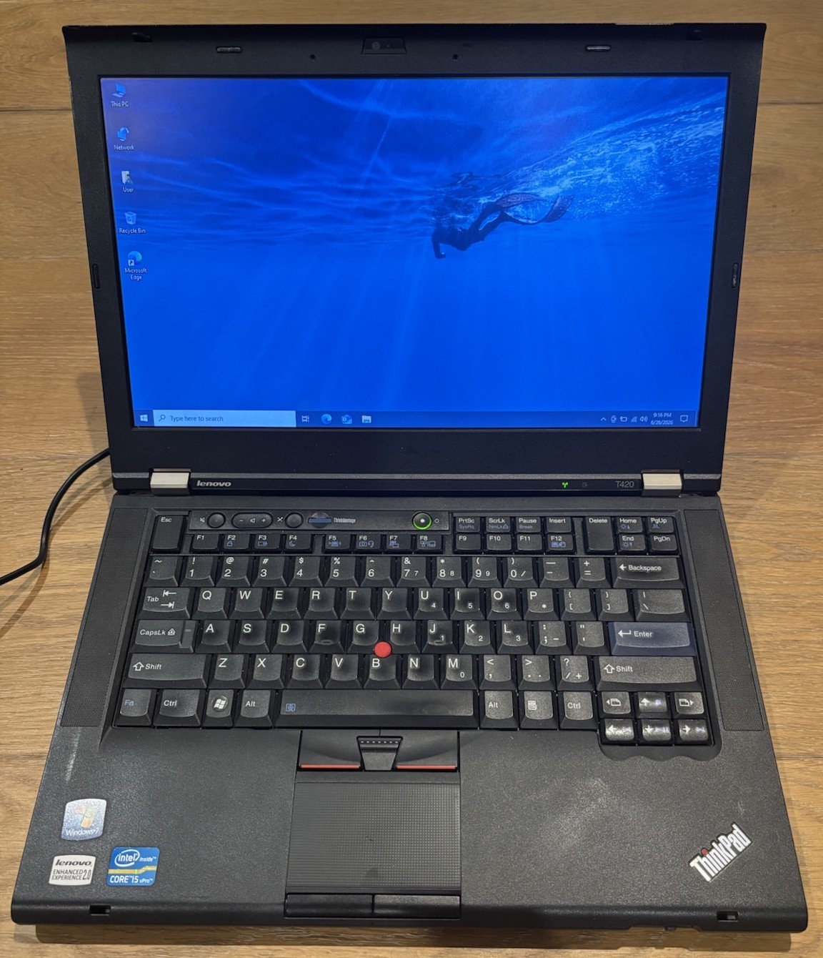 Lenovo Thinkpad T420 i5-2520M 6GB RAM 128GB SSD Windows 10 Pro Office 2010 +Dock