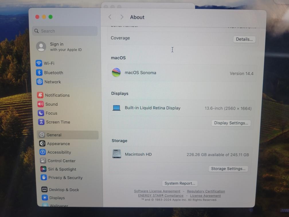 APPLE MACBOOK AIR A2681 (P04023177)