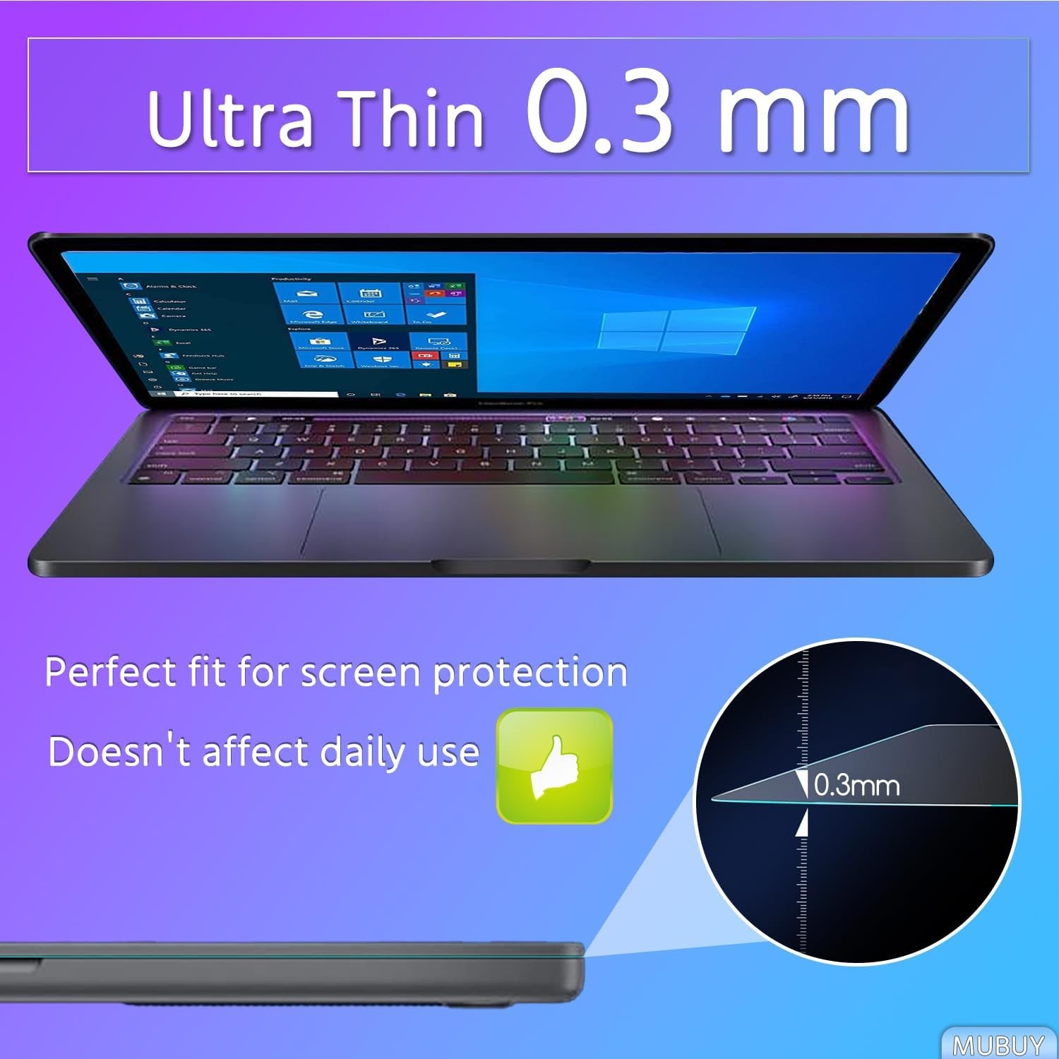 Tempered Glass Screen Protector for Lenovo ideapad 5/5i Pro 16 & Slim 3/5/7 16