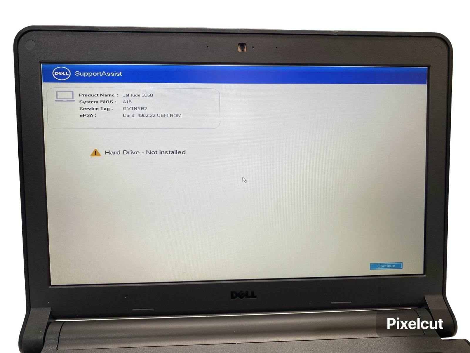 Dell Latitude 3350 Pentium 3825U 4GB Laptop Grade C No OS w/Battery