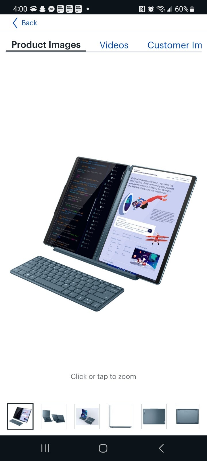 Lenovo – Yoga Book 9i 2-in-1 13.3″ 2.8K Dual Screen OLED Touch Laptop – Intel…