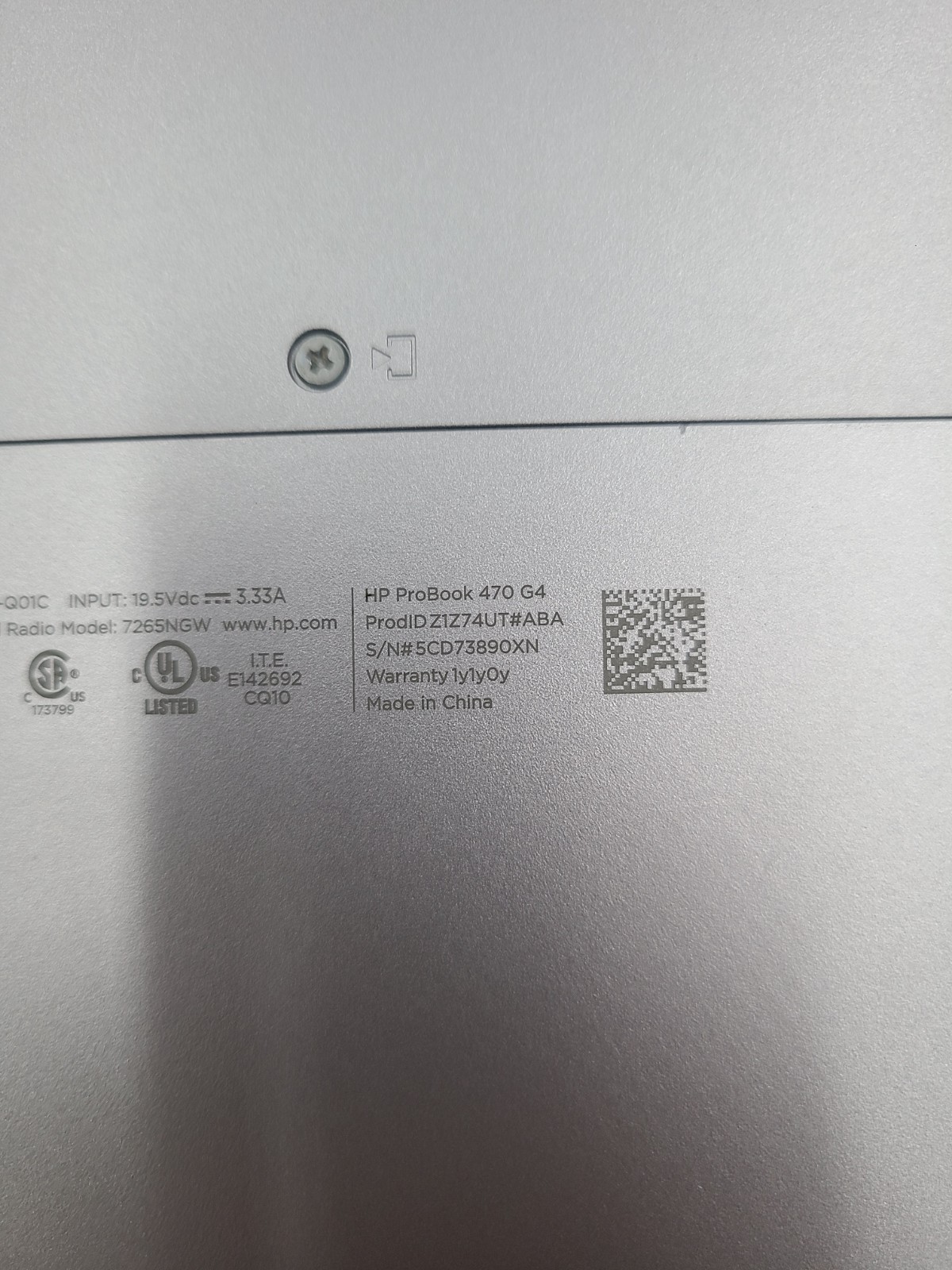 HP ProBook 470 G4 i5-7200U 2.50GHz 8GB Ram 500GB HDD Win 11 Pro