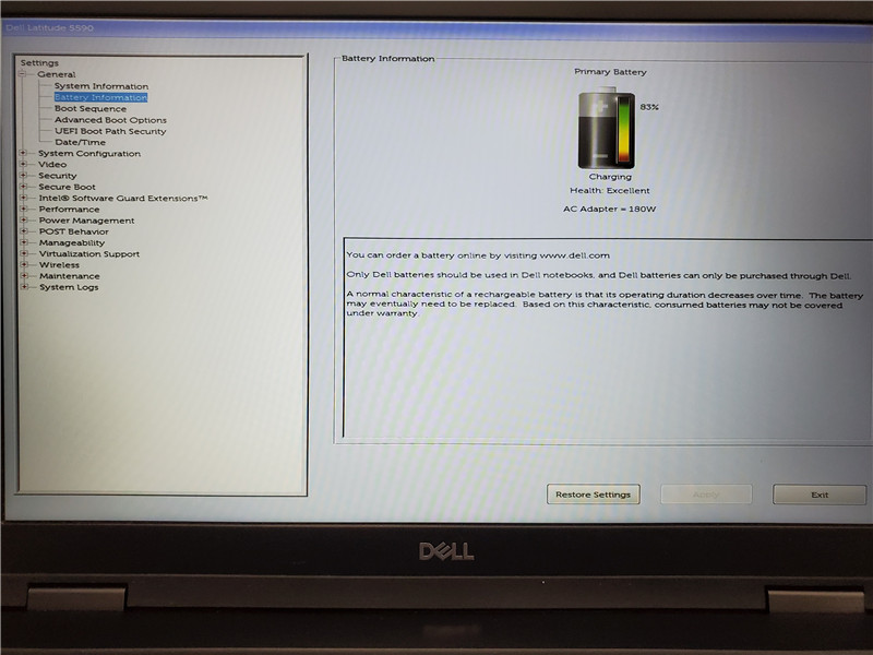 Dell Latitude 5590 Laptop i5-7300U 2.6GHz 8GB 128GB SSD Win10 COA Grade C
