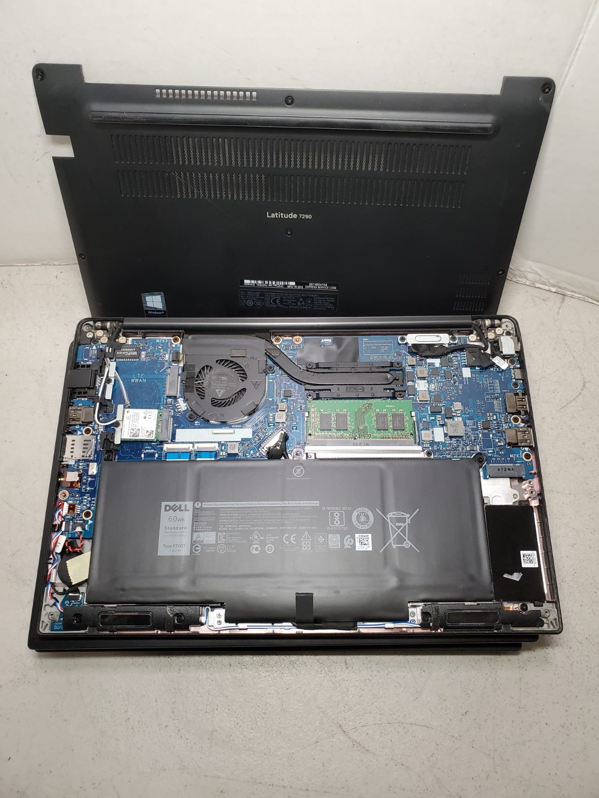 Lot of 3 Dell Latitude 7290 12.5” Core i5-7300U 2.6GHz 8GB RAM No SSD/OS! #69
