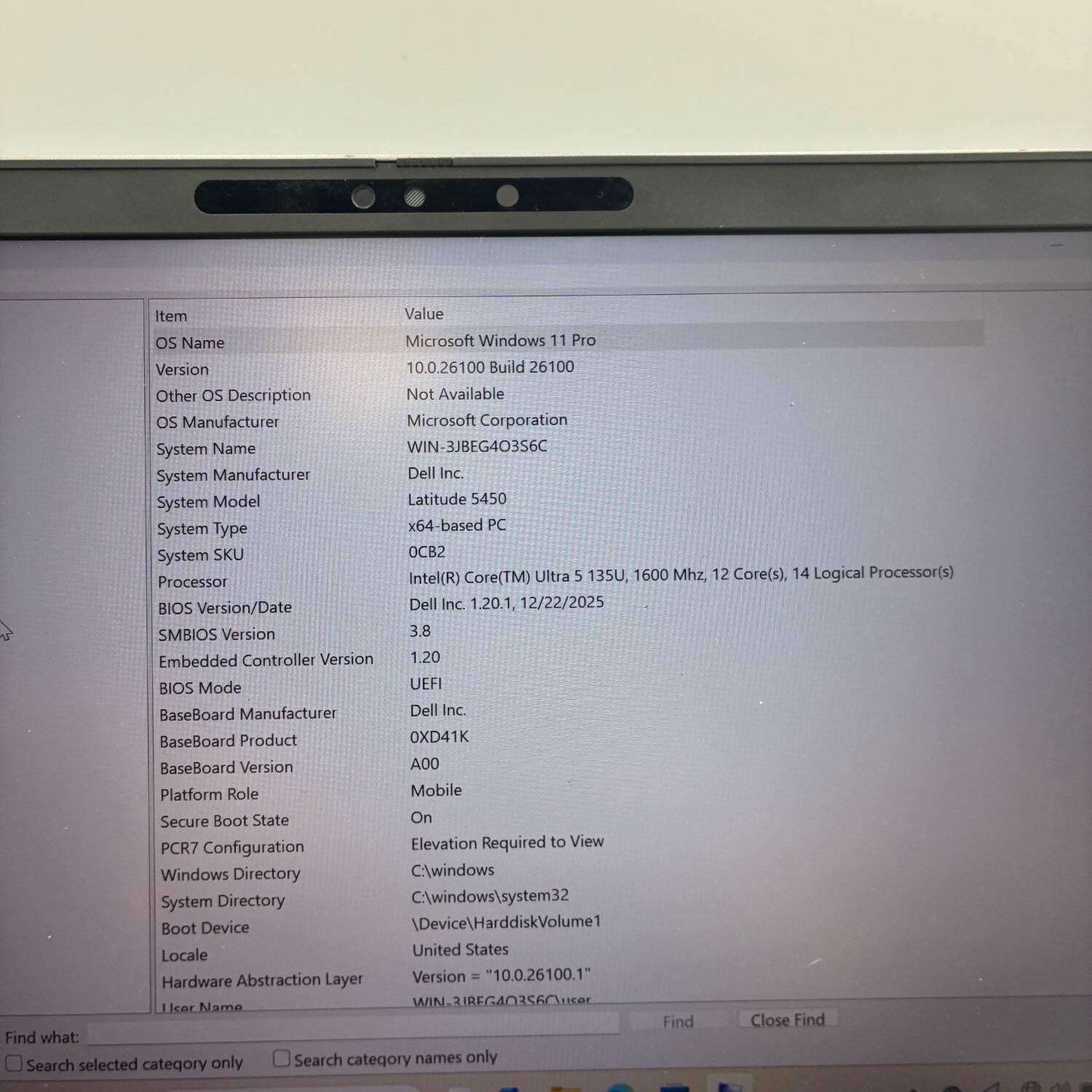 Dell Latitude 5450 14″ Core Ultra 5 135U 2.1GHz 32GB RAM 256GB SSD