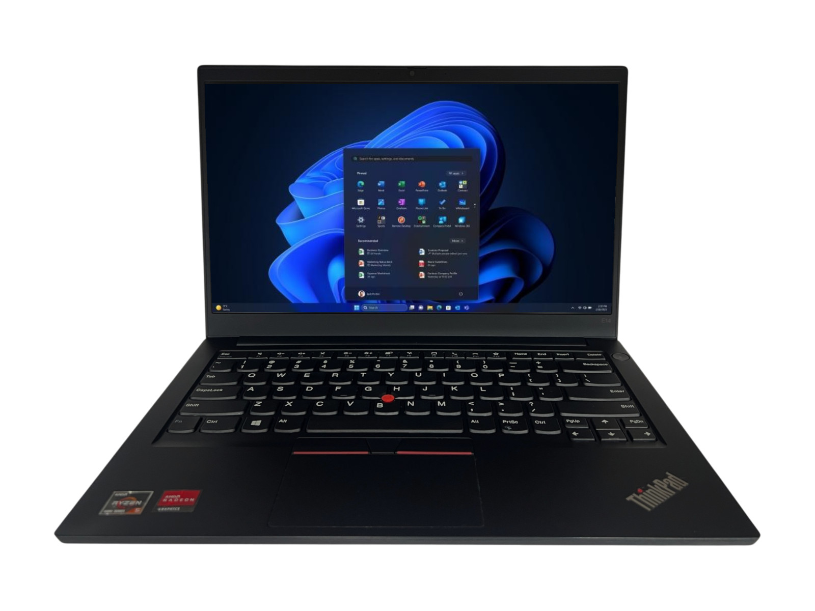 Lenovo ThinkPad E14 Gen2 Laptop RYZEN 5 4500U 2.38GHz 8GB 256GB NVMe Win11 Pro