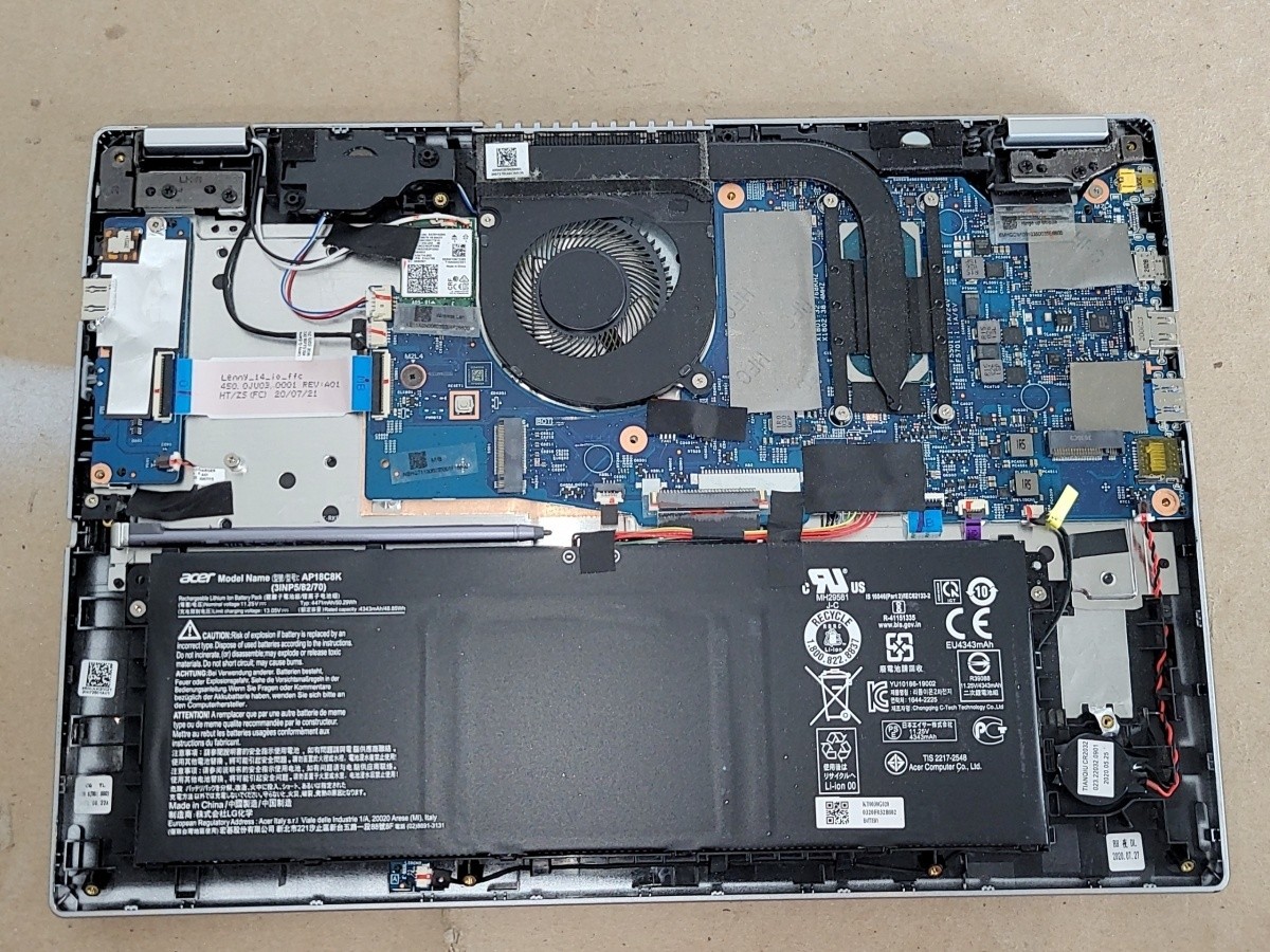 ACER Spin 3 N19W2 Laptop Core I5-1035G4 8GB SEE NOTES