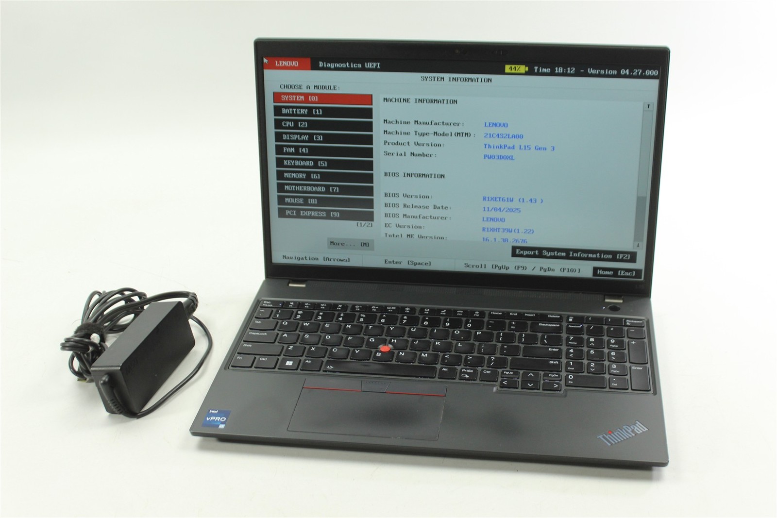 Lenovo ThinkPad L15 Gen 3 15.6″ FHD i7-1265U 1.8GHz 512GB SSD 16GB RAM W11P