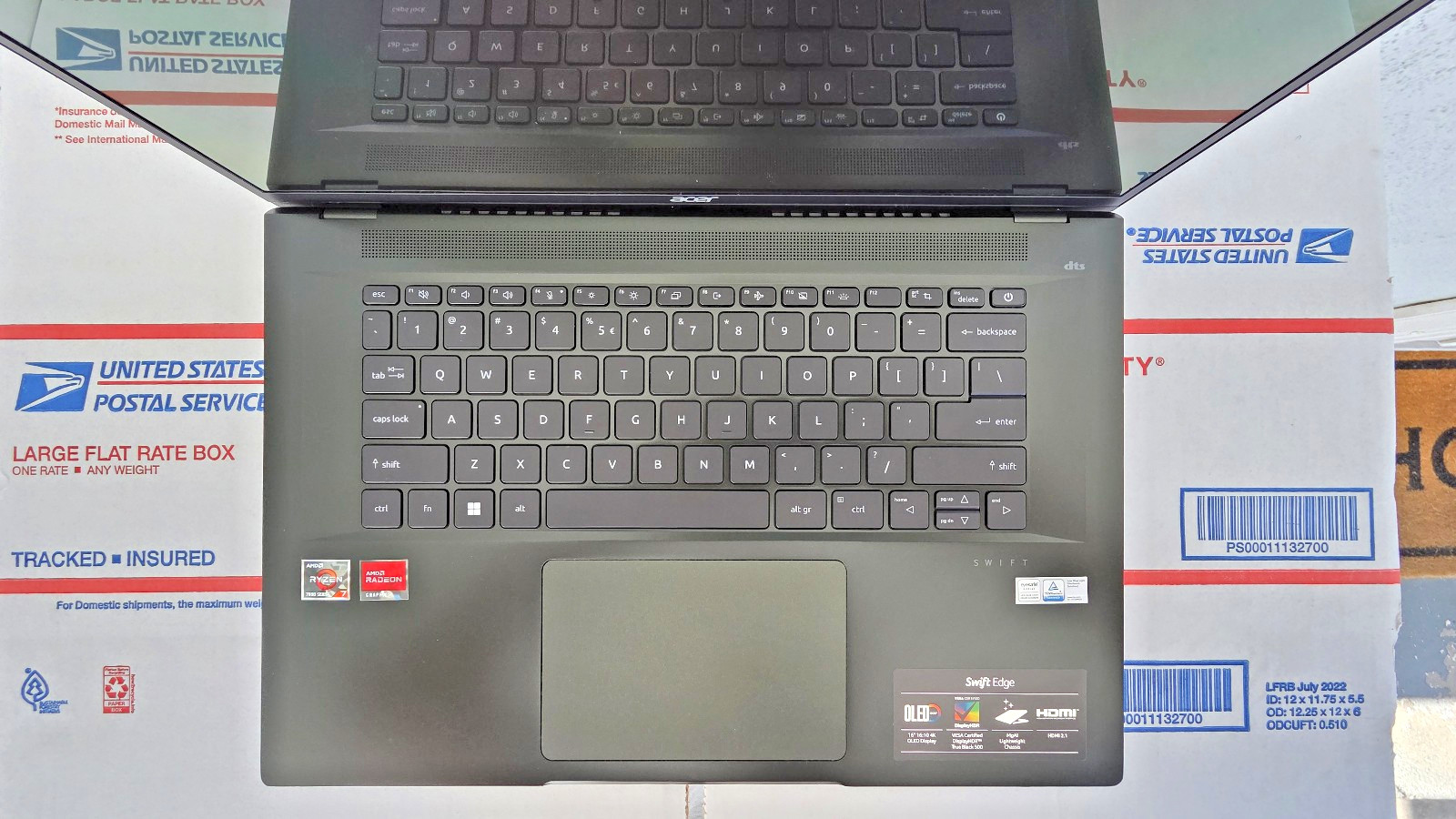 Acer Swift Edge 16″ OLED 4K Ryzen 7 AMD 16GB RAM 1TB SSD + Office 2021 Laptop