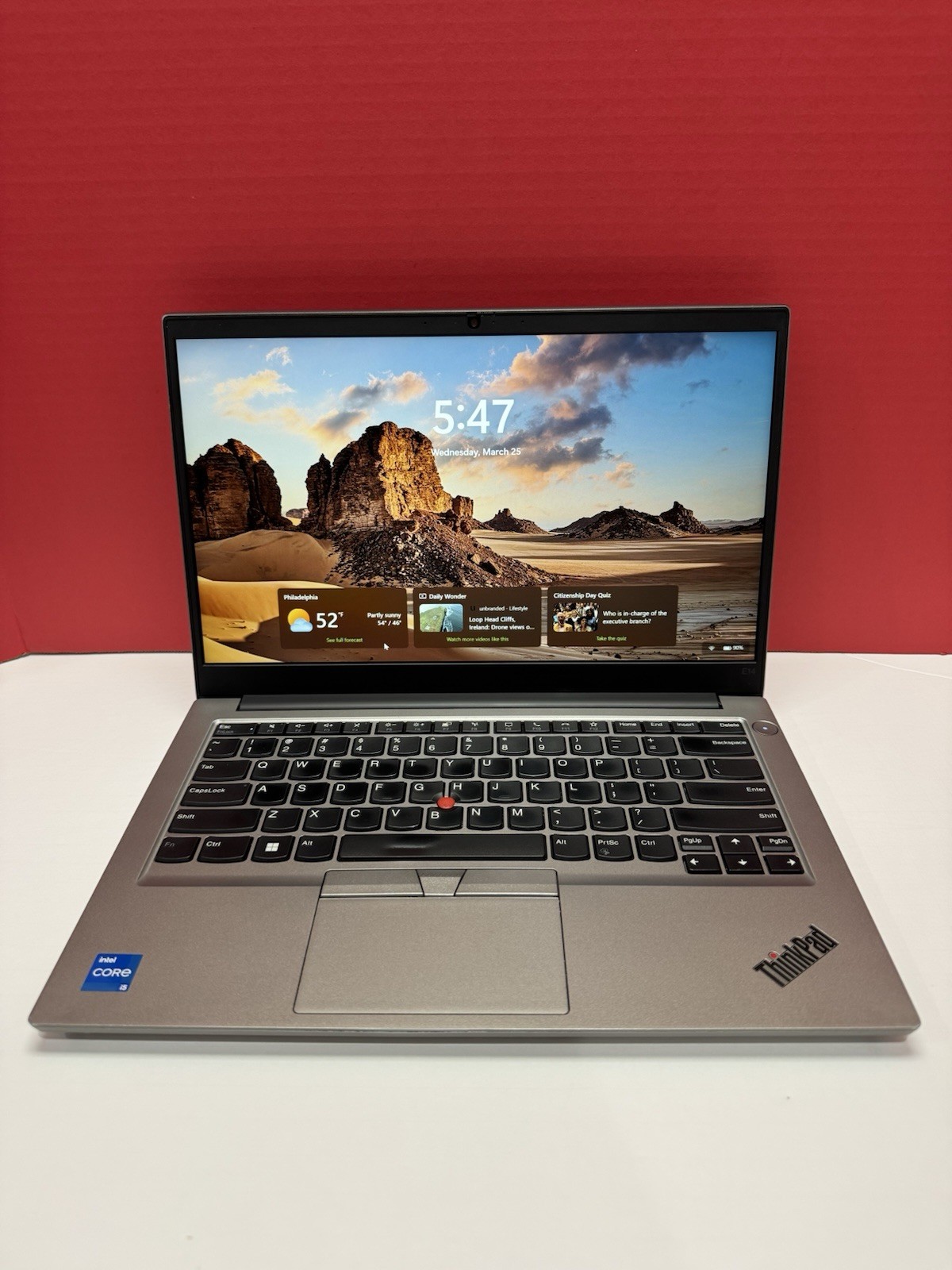 Lenovo ThinkPad E14 Gen 4 14-inch 12th i5-1235u 16GB RAM 256GB SSD Win 11 Pro