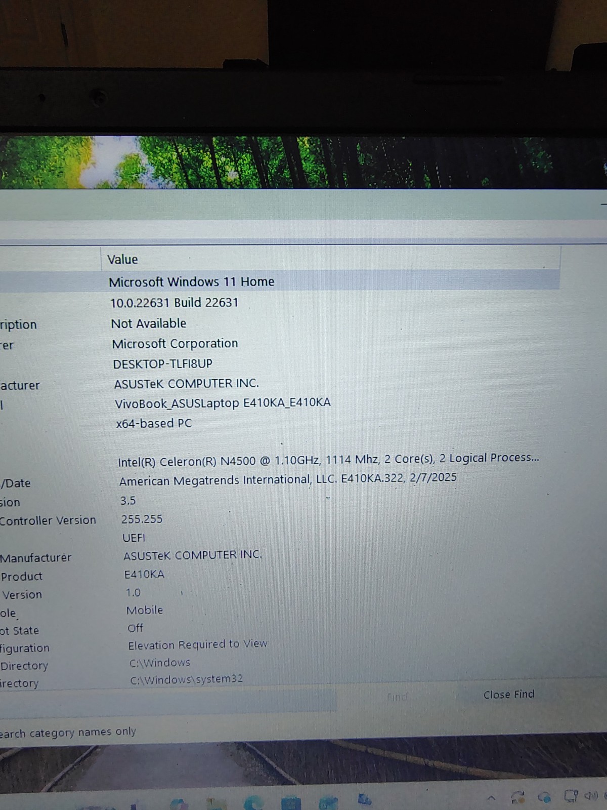 ASUS E410KA 240gb Internal Emmc Windows 11! And Charger