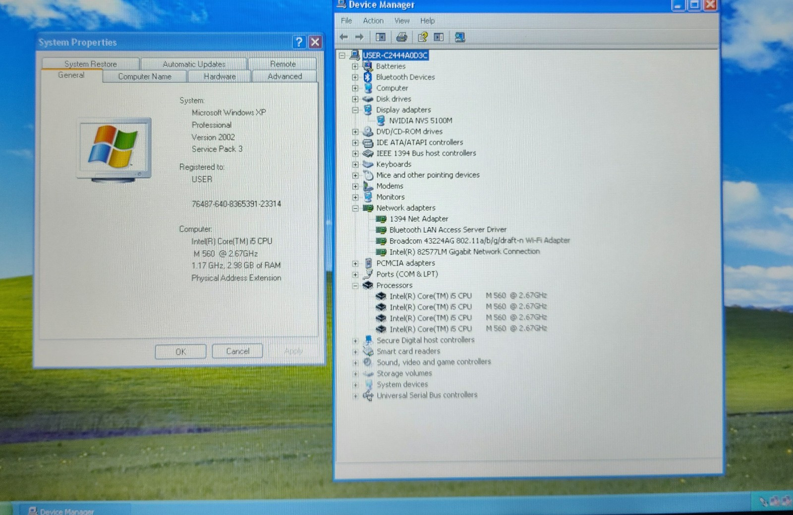 Windows XP Laptop Nvidia GPU Retro Gaming i5 1st 256gb SSD Laptop PC Computer