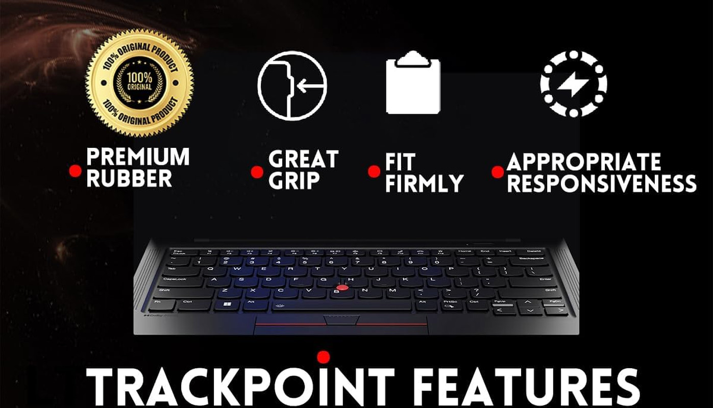 3PCS Trackpoint Caps 3.0Mm Red for Lenovo Thinkpad T14S Gen 2,3,4|T14 Gen 4,3|T1