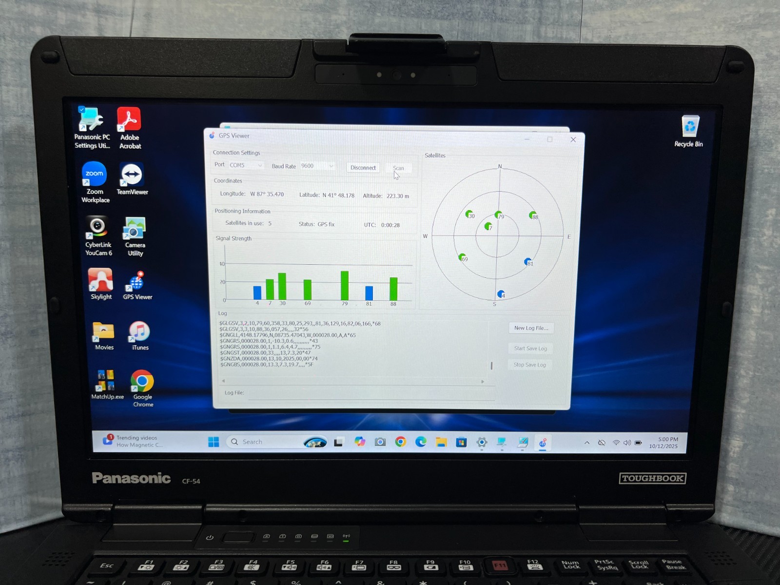 CF-54F9885KM, i5-6300U 2.40Ghz,8GB Mem,256GB SSD,Touchscreen,4G LTE,GPS,4,210Hrs