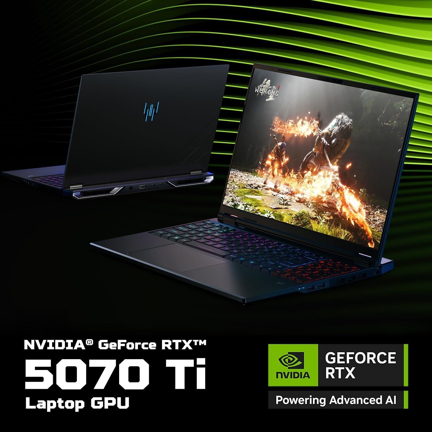 Acer Predator Helios 16 AI 16″ WQXGA Ultra 9 275HX RTX 5070 Ti 32GB Refurbished