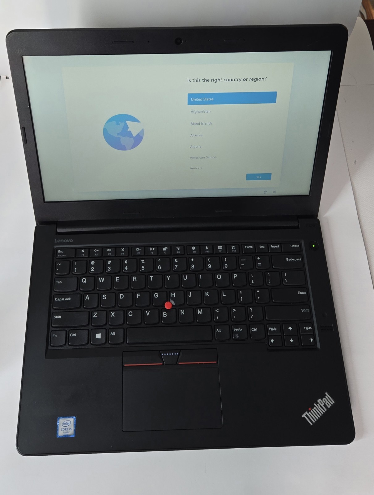 LENOVO ThinkPad E470 intel Core i5 7TH GEN 8GB RAM 256 GB SSD Windows 11 Laptop