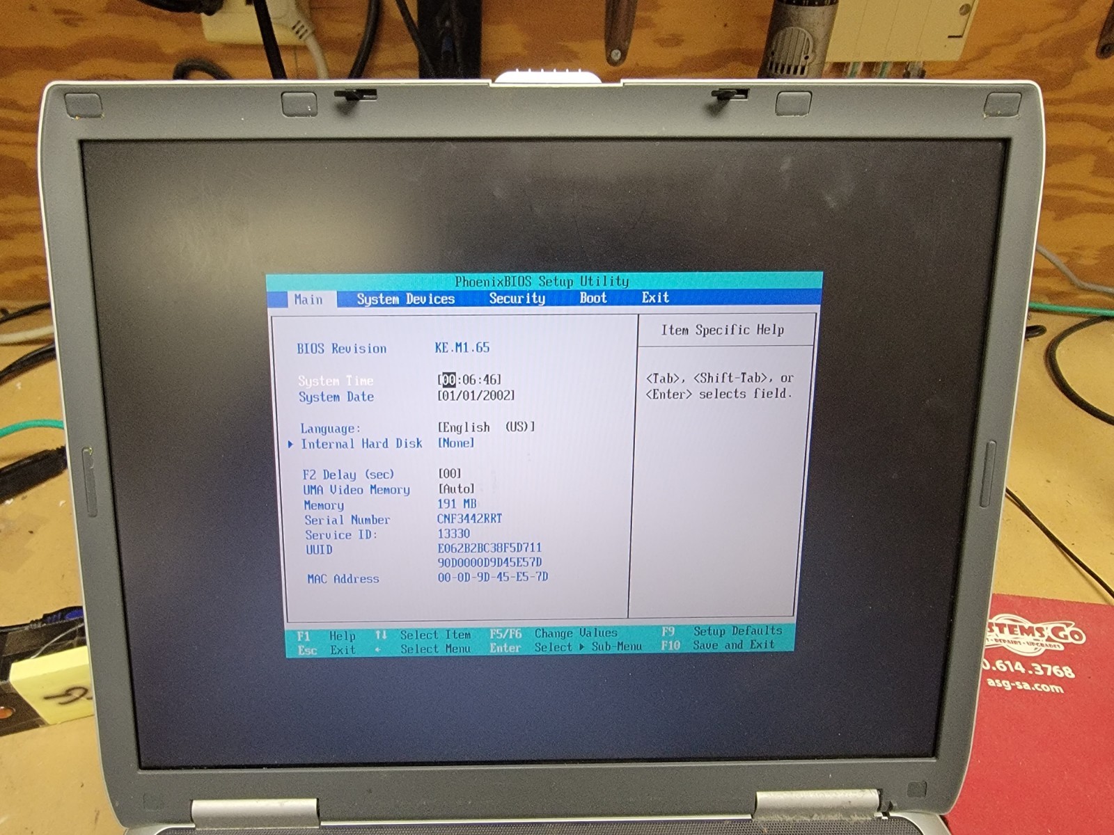 Compaq Presario 2100 – 15.4″ Celeron 2.40Ghz 256MB Ram Laptop – Sold for parts