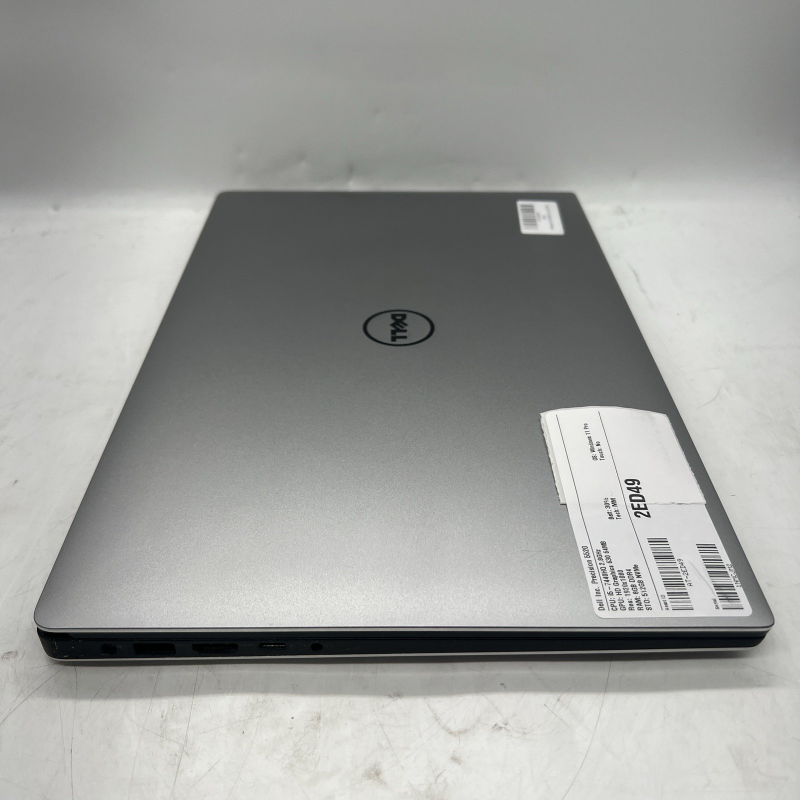 Dell Precision 5520 Laptop i5 7440HQ 2.8GHz 8GB RAM 512GB SSD Win11P