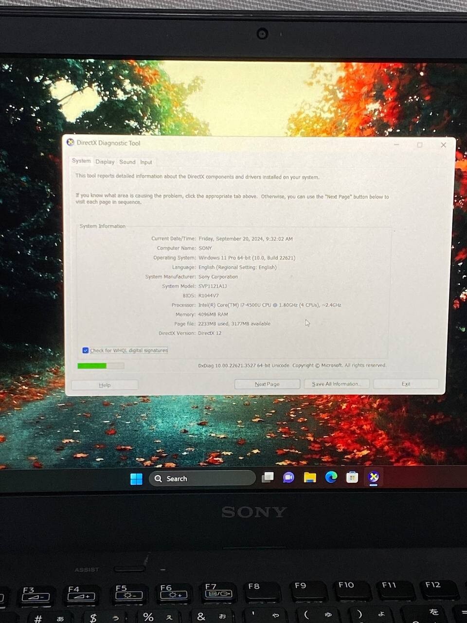 Sony vaio Svp1121a1j 11.6″ Intel Core i7-4500u ram4g ,ssd Ss 250gb , Free ship