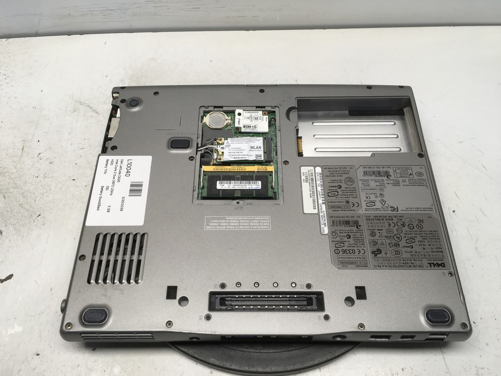 Dell Latitude D530 Intel Core 2 Duo 06FD 2GHz 5 GB NO HDD No Batt