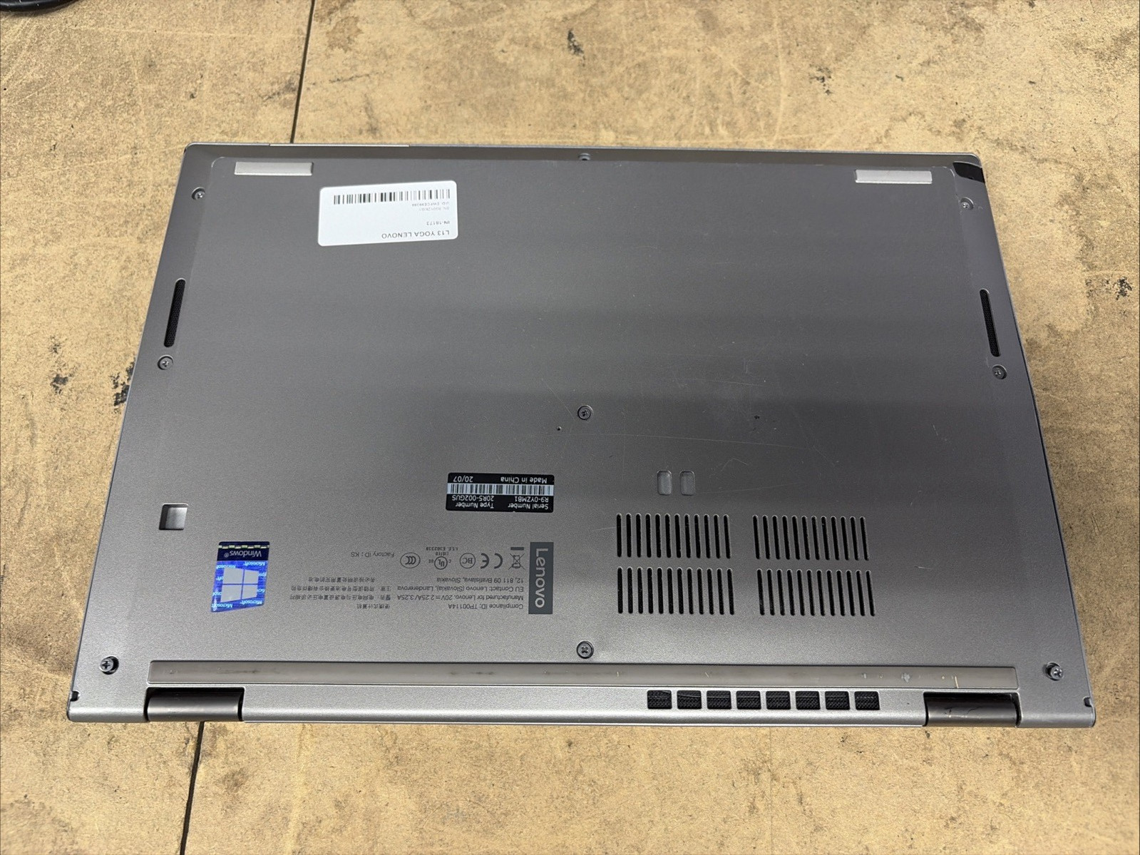 Lenovo ThinkPad L13 Yoga 2in1 13.3″ FHD Touch i5-10210u 8GB RAM 256GB SSD NO OS