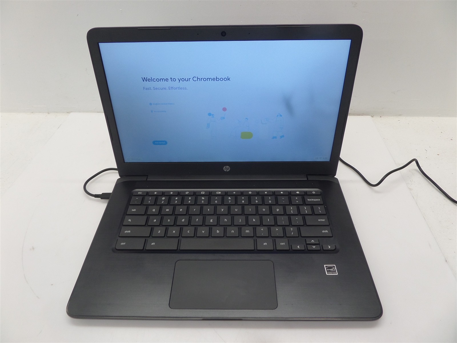 HP 14″ Chromebook 14A G5 16GB eMMC 7CZ87UT#ABA – Broken Left USB Port