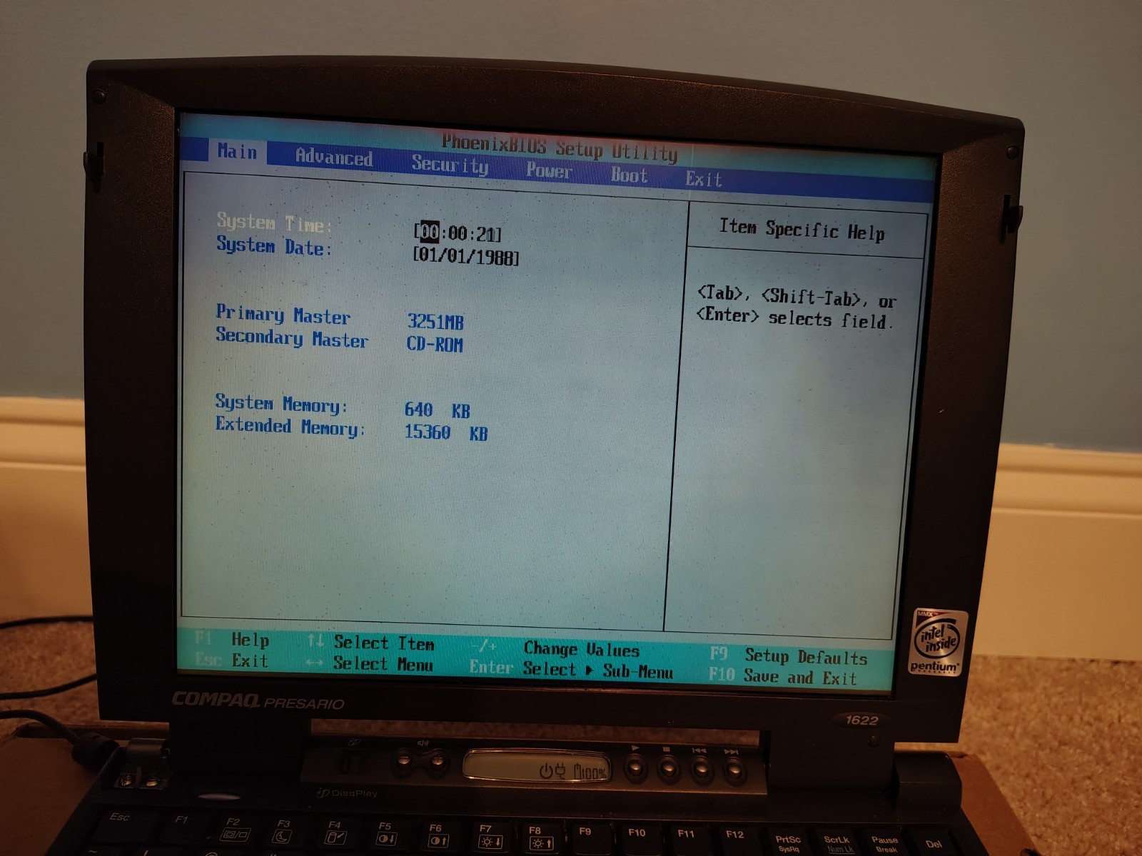 Compaq Presario 1622 Pentium MMX 15Mb RAM 3Gb hdd