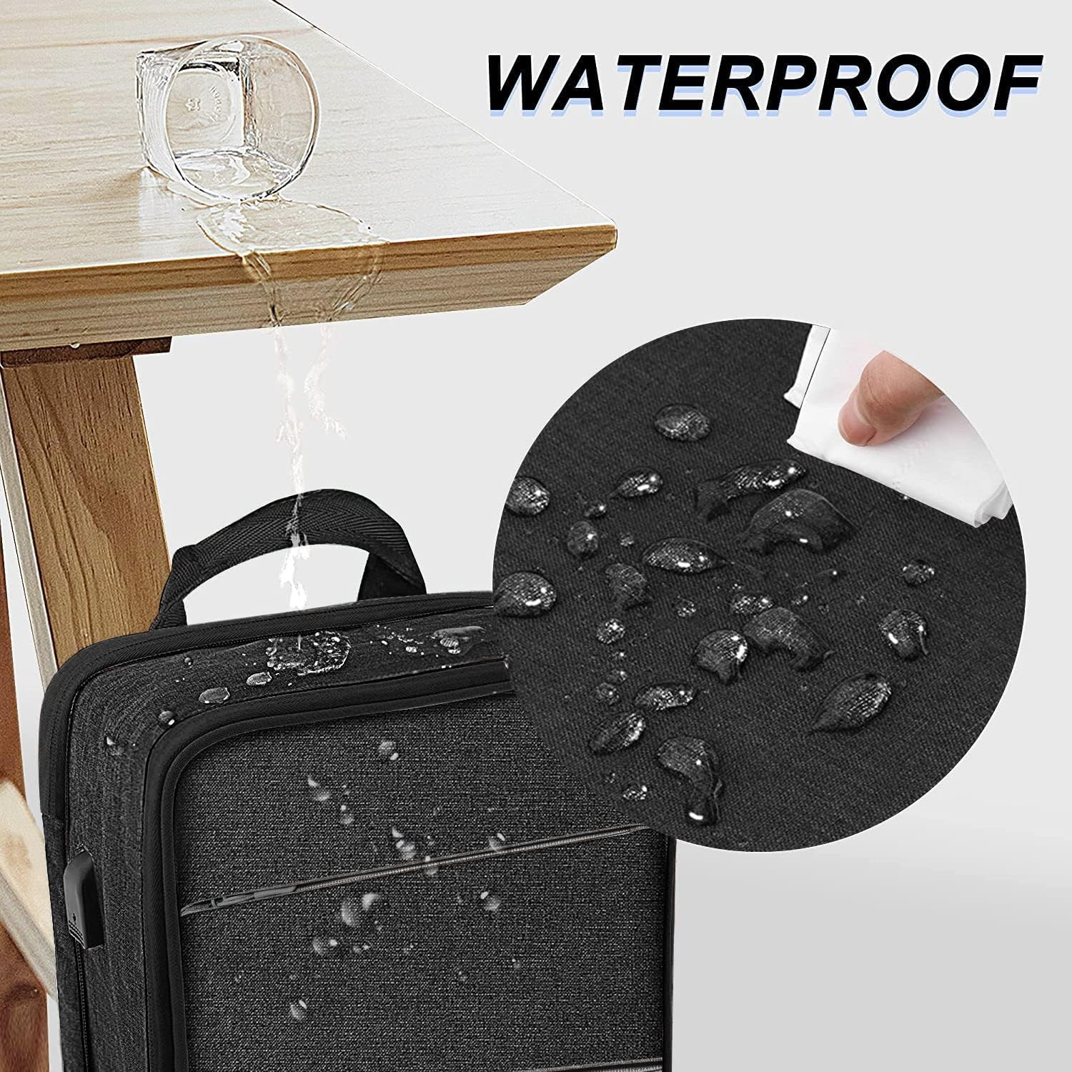 Slim & Expandable Laptop Backpack 15 15.6 16 Inch Sleeve for Most 14-16 Inch Com