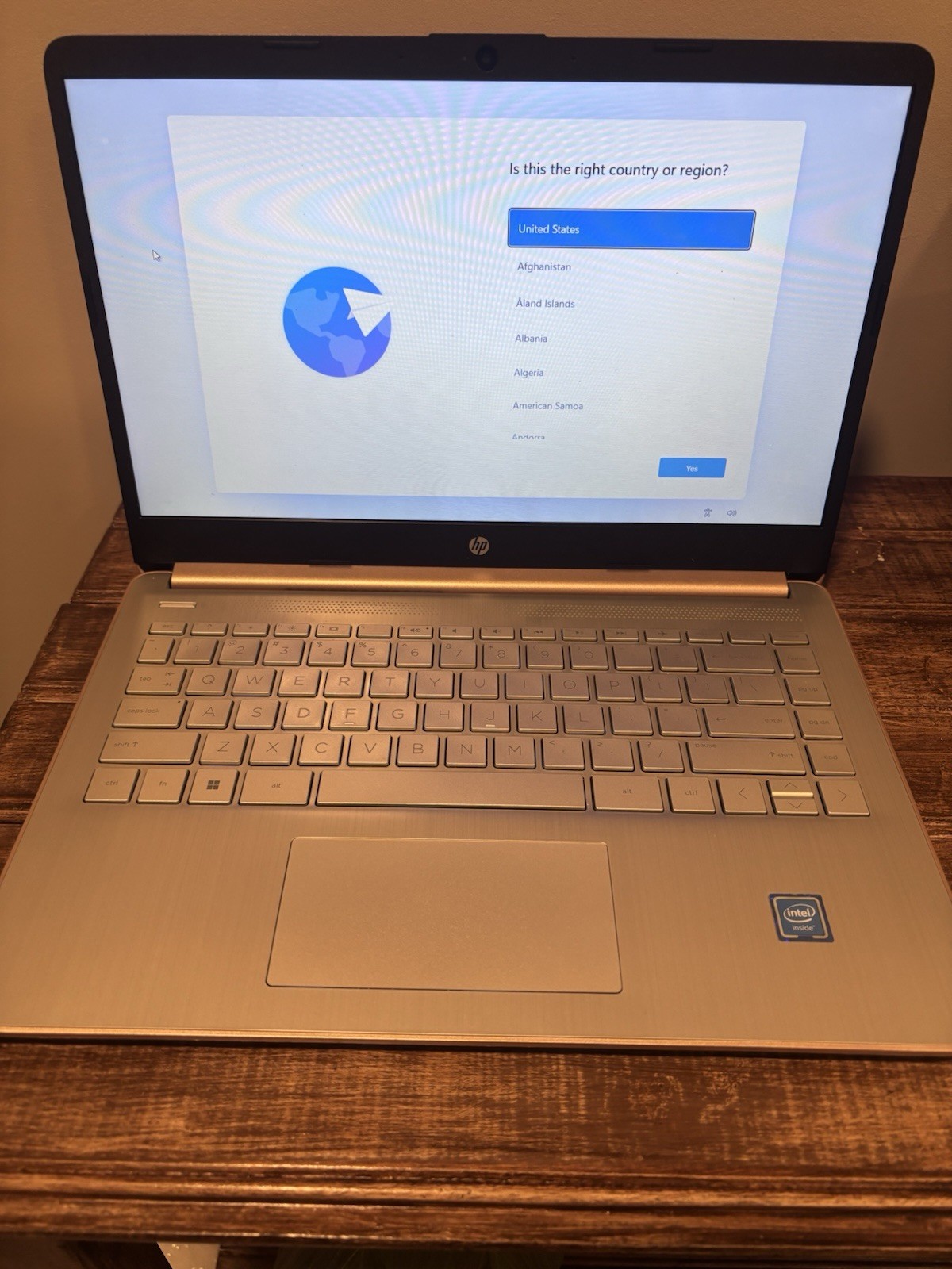 HP 14-dq0054dx 14in Laptop Intel Celeron 4GB RAM 128GB SSD Windows Rose Gold