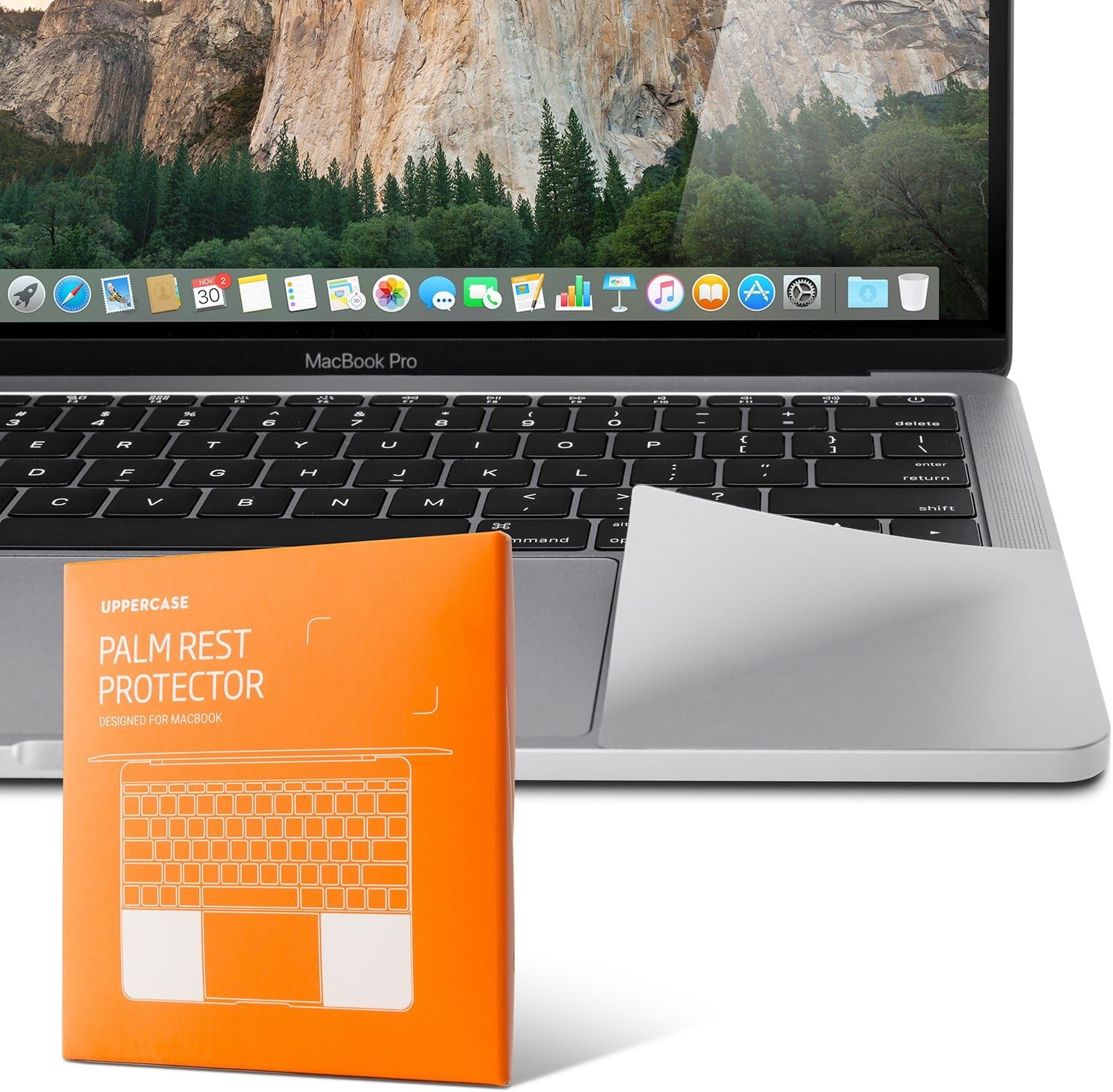 Premium Palm Rest Protector Skin Cover Set for 2019-2020 MacBook Pro 16″ Only