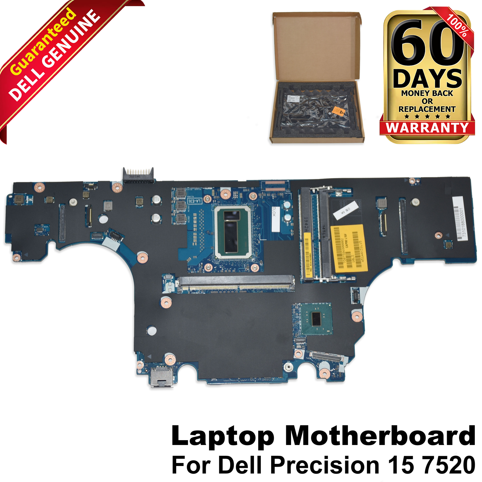 Dell Precision 7520 Motherboard with Xeon E3-1545M v5 2.9GHz DDR4 LA-E311P JYFWJ