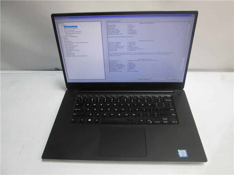 Dell Precision 5540 Laptop i7-9850H 16GB No Storage Win10 Pro COA