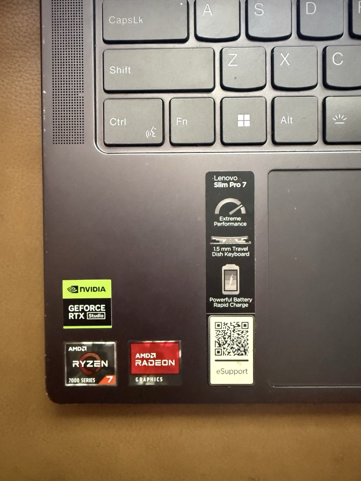 Lenovo Slim Pro 7 14″ Laptop R7 7735HS/16GB/RTX 3050 6G/SSD512GB/2.5K/Touch/90Hz