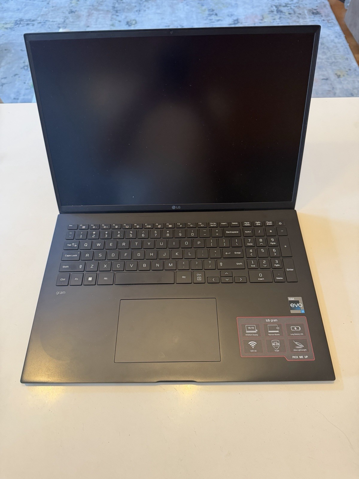 LG Gram 17″ Intel EVO Platform i7-1360P 16GB RAM 2560×1600 Display Laptop AS IS