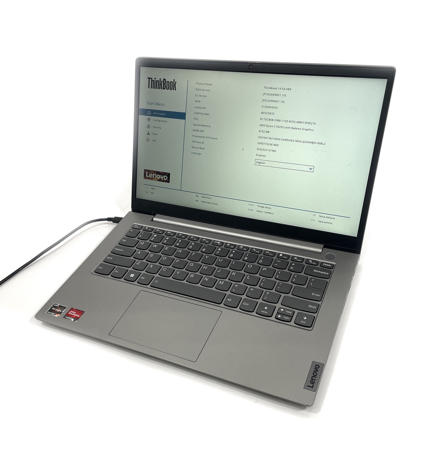 Lenovo ThinkBook 14 G4 Laptop Ryzen 5 5625U 256GB SSD 8GB RAM – Windows 11 Pro
