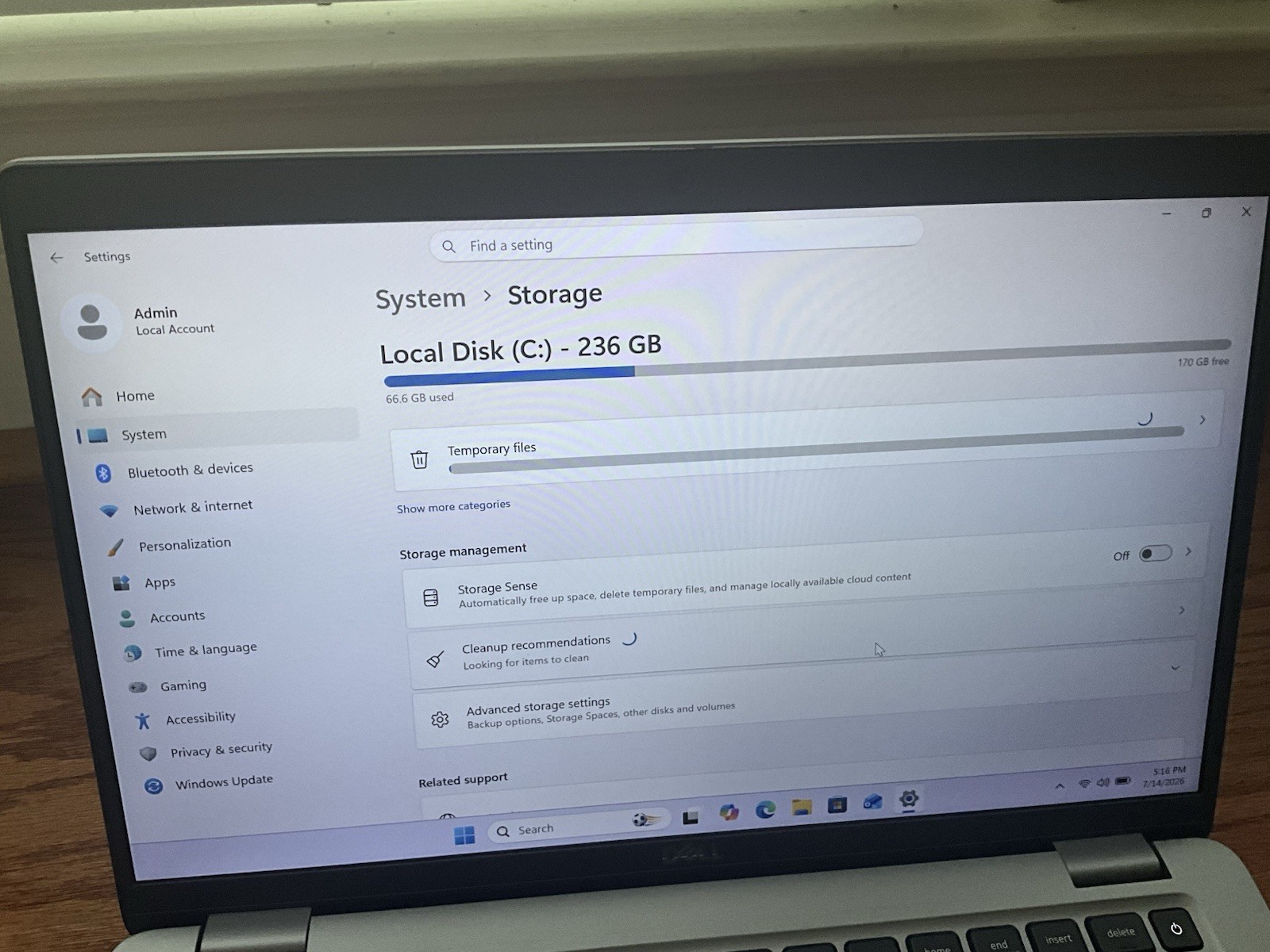 Dell Latitude 5450 Ultra 5 135U 1.6GHz 16GB DDR5 256GB SSD WIN11PRO 14″ Laptop
