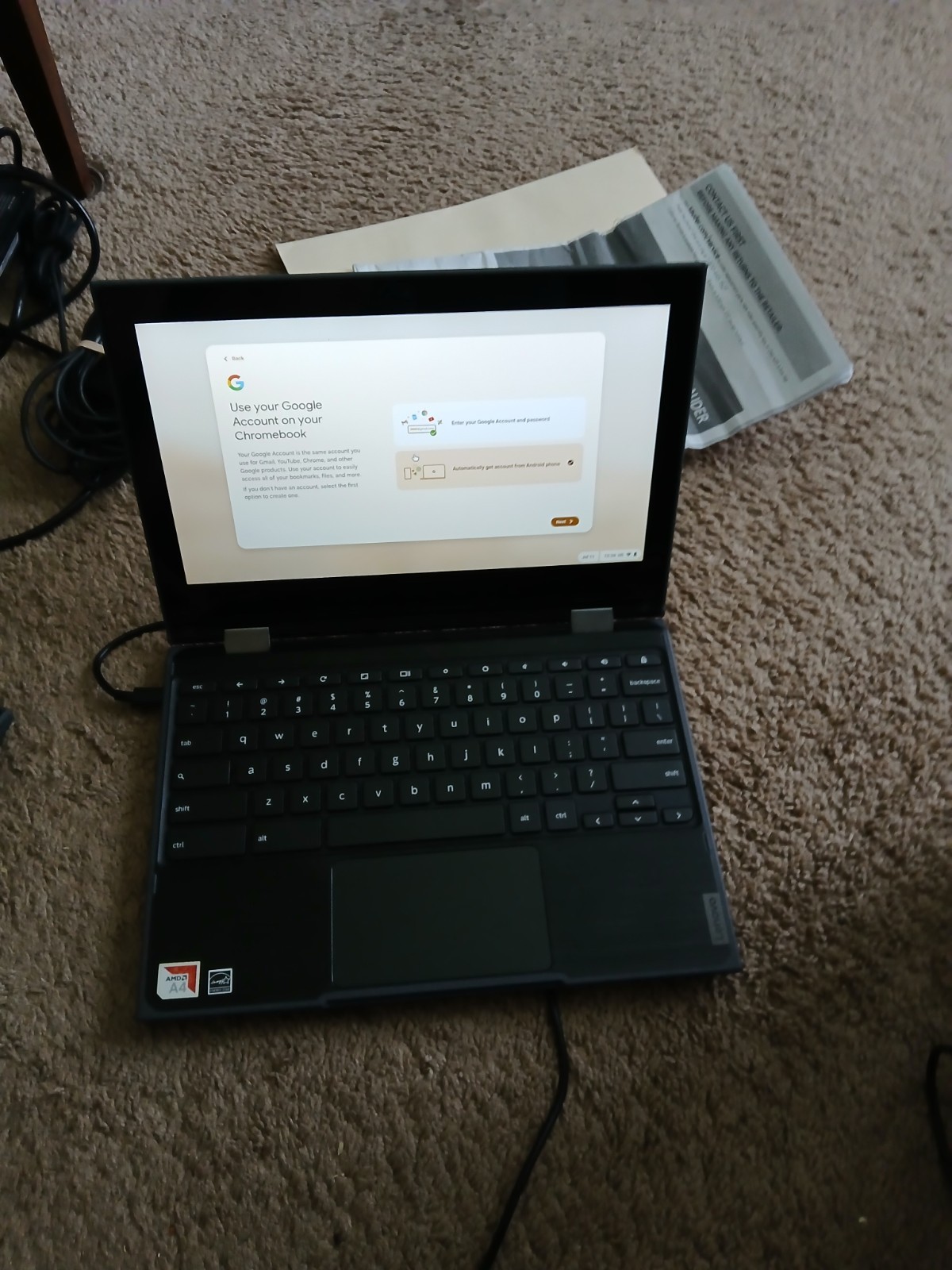 Lenovo Chromebook 300E 2nd Gen AST Laptop A4-9120C 1.6GHz 32GB eMMC 4GB RAM