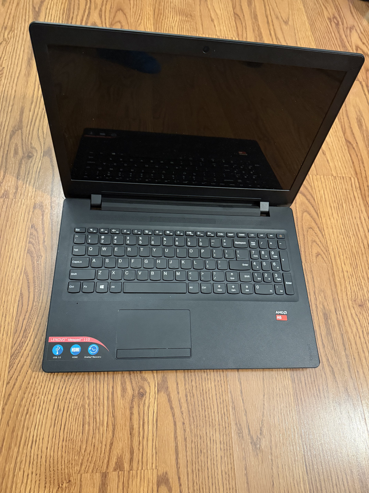 Lenovo IdeaPad 110-15ACL | AMD A6 | 15.6″ HD | 237GB Storage | Includes Charger