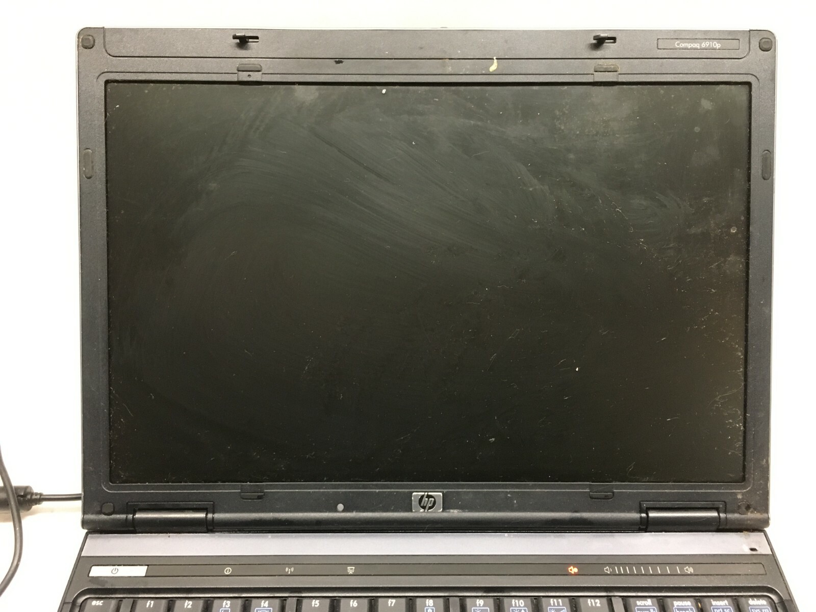 HP Compaq 6910p 14″ Laptop For Parts/Repair Powers on No Video NO HDD/RAM JR