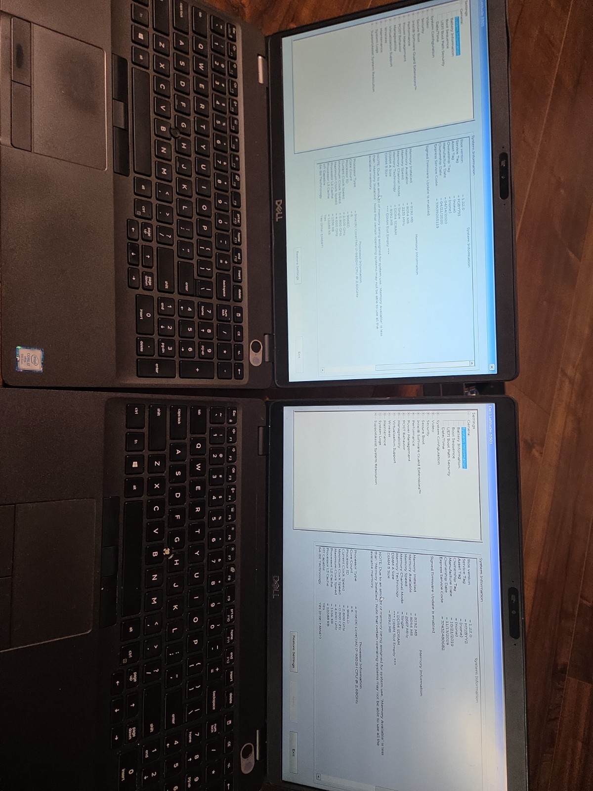 Dell Latitude 5501 15.6″ FullHD i7-9850h 8GB, No Hd. Lot X2